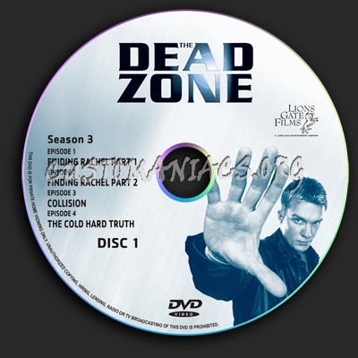 The Dead Zone Season 3 dvd label