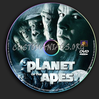 Planet of the Apes dvd label