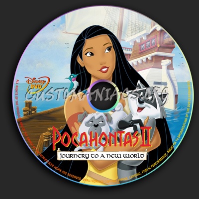 Pocahontas 2 dvd label