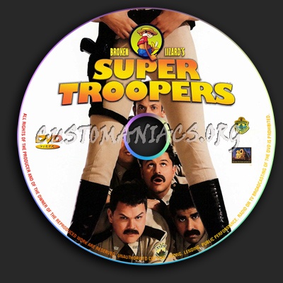 Super Troopers dvd label
