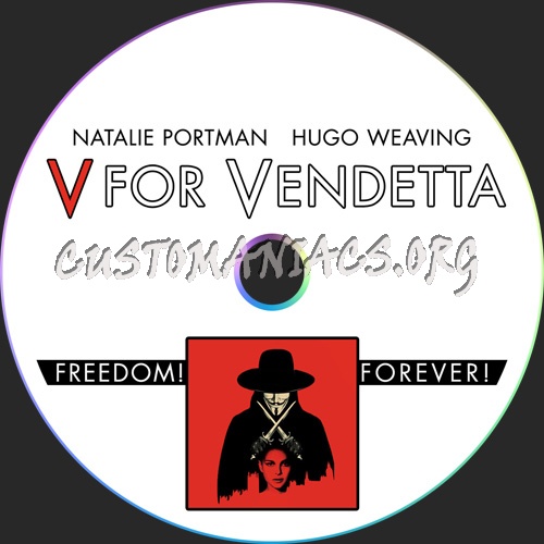V For Vendetta dvd label