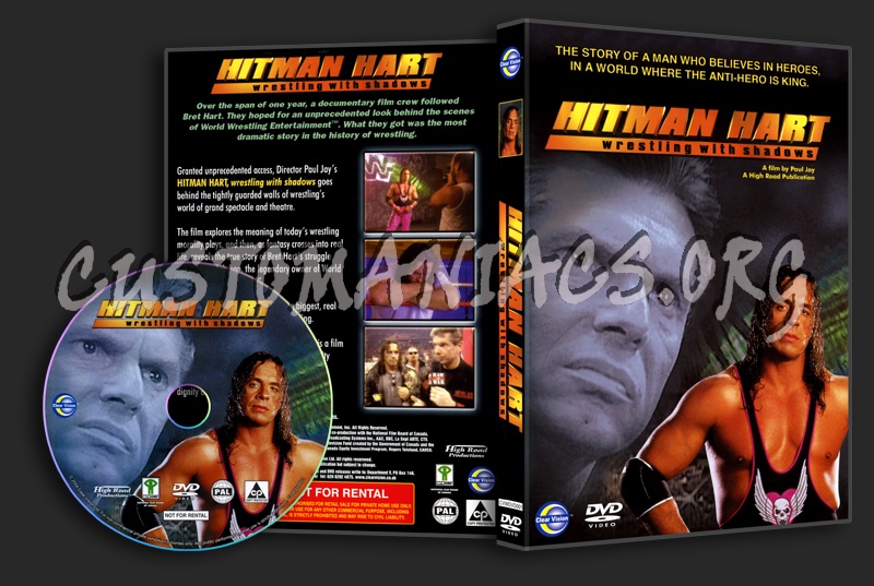 WWE Hitman Hart Wrestling With Shadows dvd cover