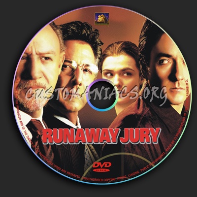 Runaway Jury dvd label