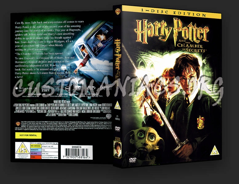 Harry Potter And The Chamber Of Secrets dvd cover