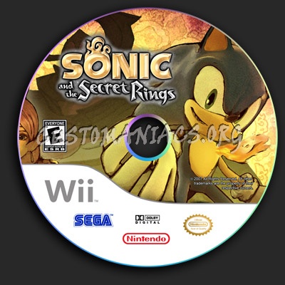 Sonic And The Secret Rings dvd label