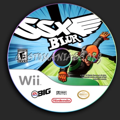 SSX Blur dvd label