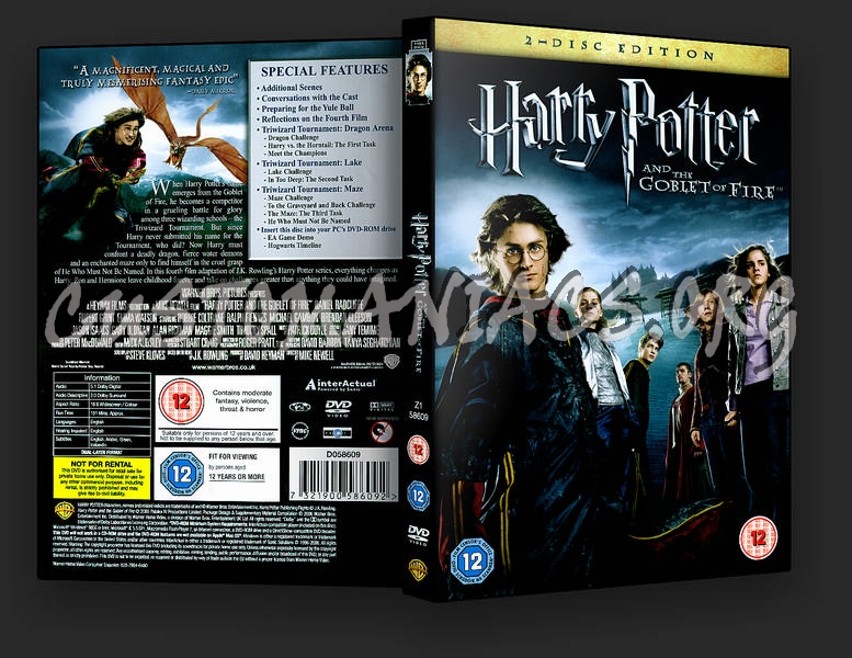 Harry Potter And The Goblet Of Fire dvd cover