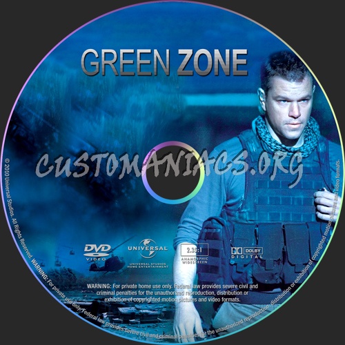 Green Zone dvd label