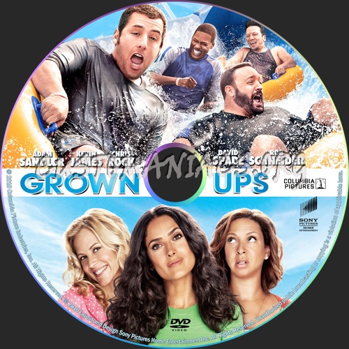 Grown Ups dvd label