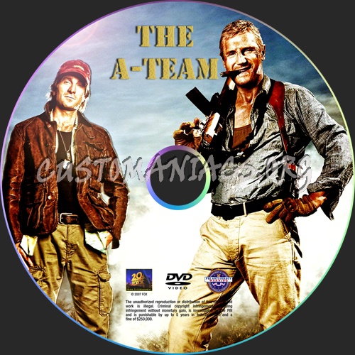 The A-Team dvd label