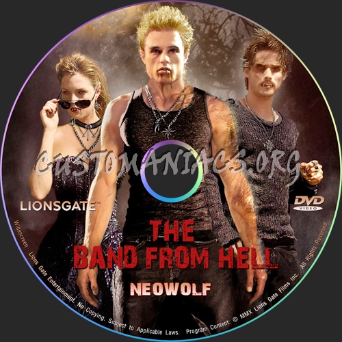 Neowolf aka The Band From Hell dvd label
