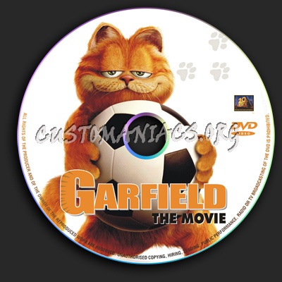 Garfield The Movie dvd label