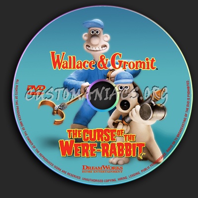 Wallace And Gromit - The Curse Of The Were Rabbit dvd label