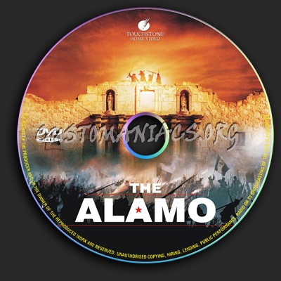 The Alamo dvd label