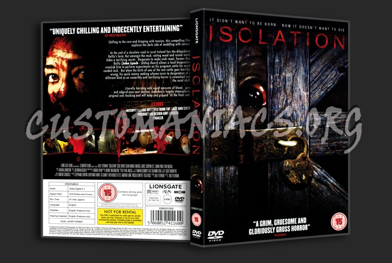 Isolation dvd cover
