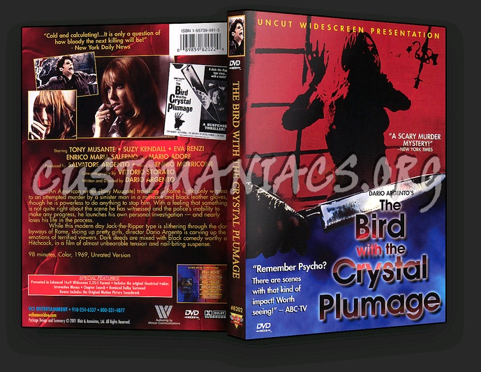 The bird With The Crystal Plumage dvd cover