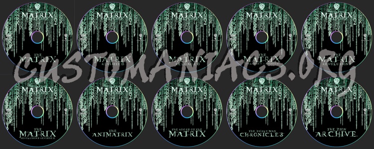 The Matrix dvd label