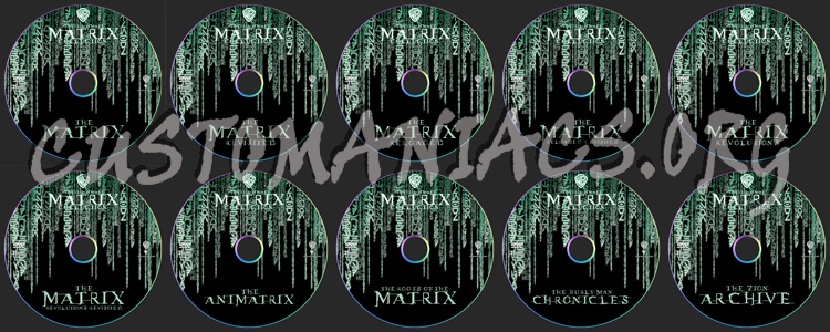 The Matrix dvd label