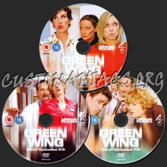 Green Wing Series 1 dvd label