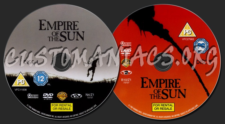 Empire Of The Sun dvd label