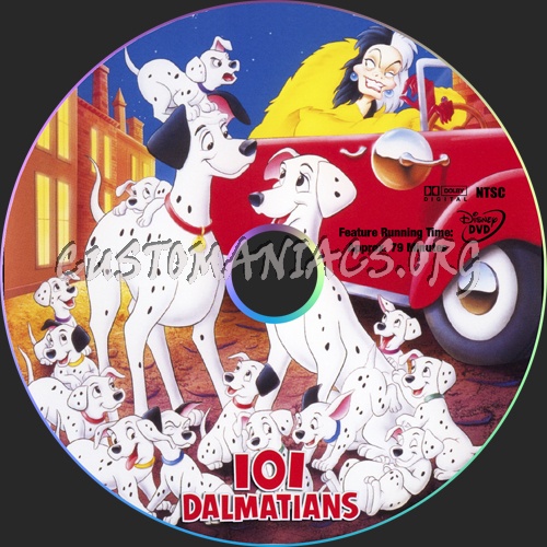 101 Dalmatians dvd label