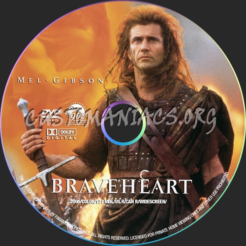 Braveheart dvd label