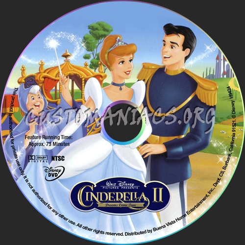 Cinderella 2 dvd label