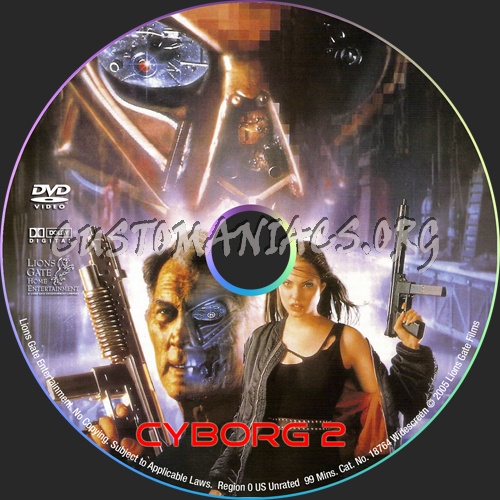 Cyborg 2 dvd label