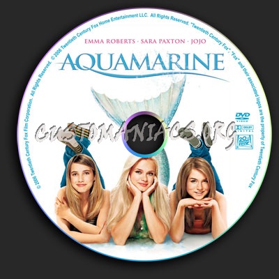 Aquamarine dvd label