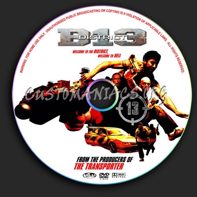 District B13 dvd label