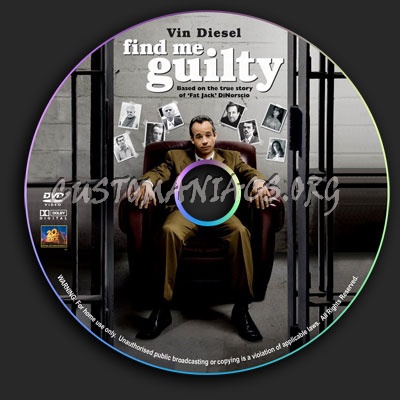 Find Me Guilty dvd label