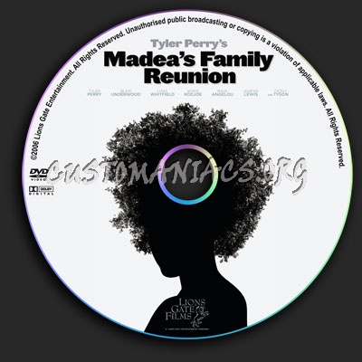 Madea's Family Reunion dvd label