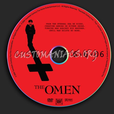 The Omen dvd label