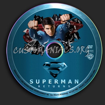 Superman Returns dvd label