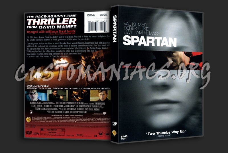 Spartan dvd cover