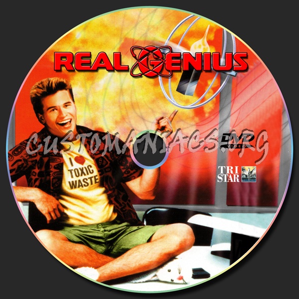 Real Genius dvd label