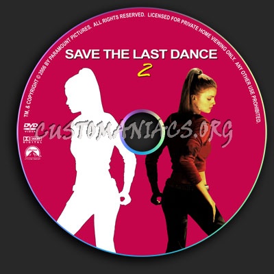 Save The Last Dance 2 dvd label