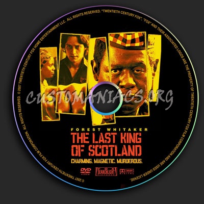 Last King Of Scotland dvd label