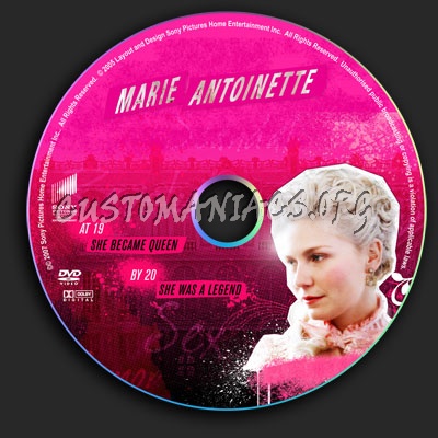 Marie Antoinette dvd label