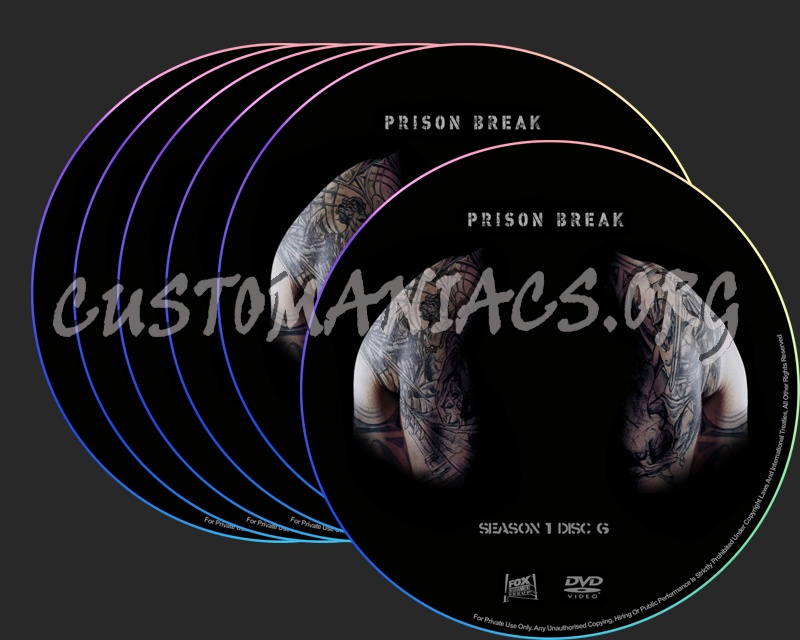 Prison Break S1 dvd label