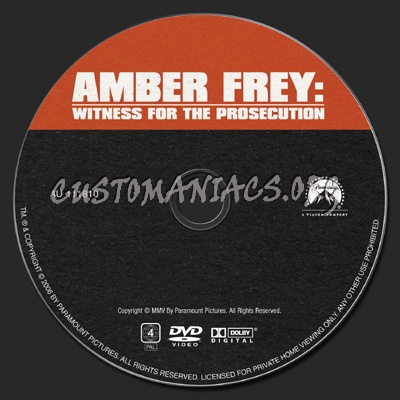 Amber Frey: Witness for the Prosecution dvd label