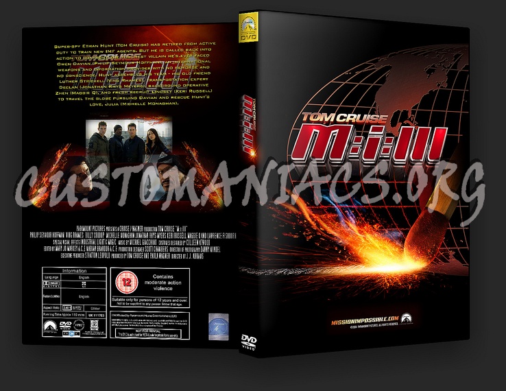 Mission Impossible 3 dvd cover