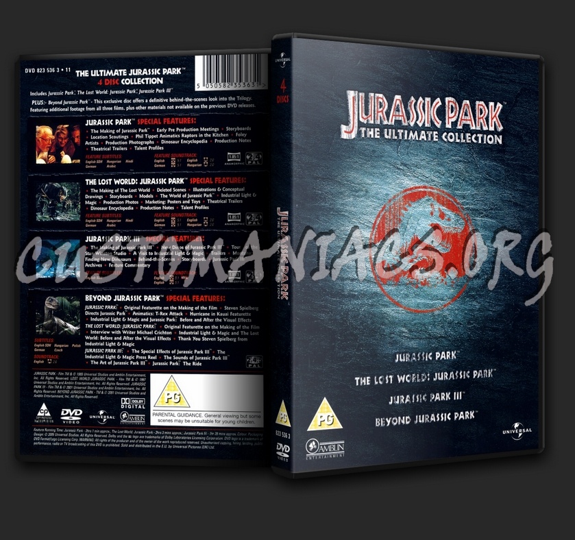 Jurassic Park Box Set dvd cover