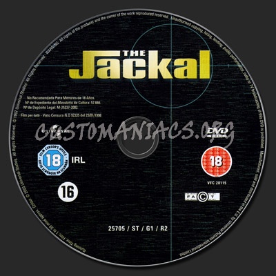 The Jackal dvd label