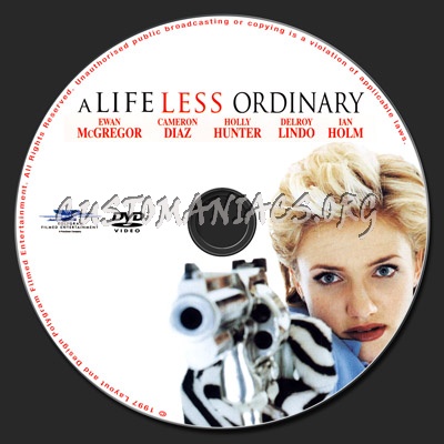 A Life Less Ordinary dvd label