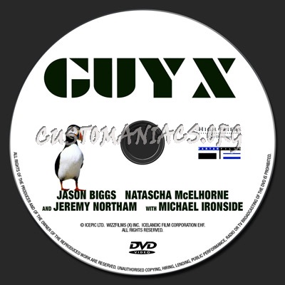 Guy X dvd label