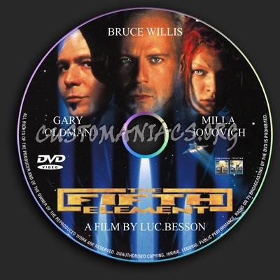 The Fifth Element dvd label