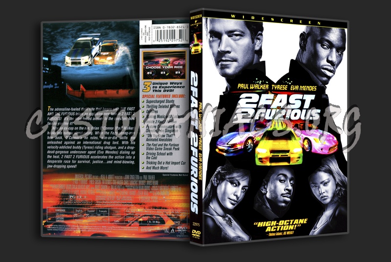 2 Fast 2 Furious dvd cover