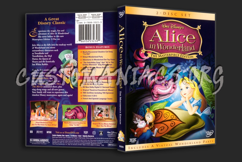 Alice In Wonderland dvd cover