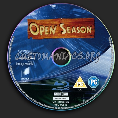 Open Season blu-ray label